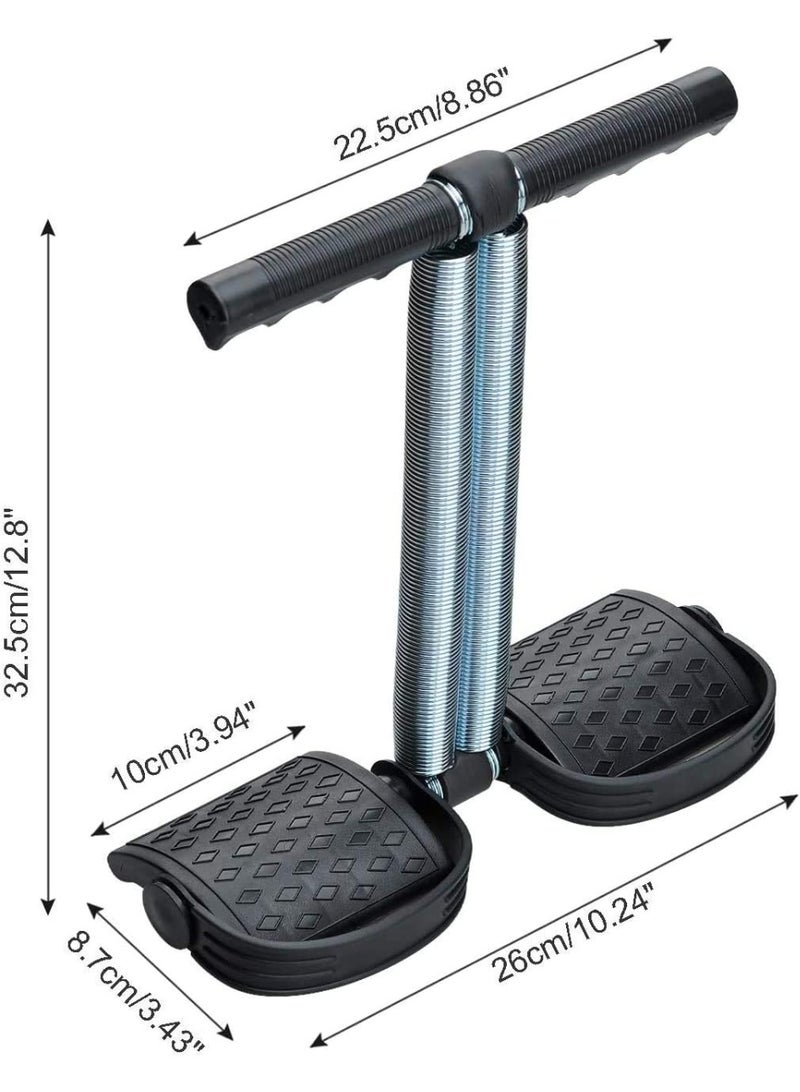Elastic Sit Up Pull Rope Dual Spring Tension Foot Pedal Abdomen Leg Exerciser Tummy Trimmer Equipment Bodybuilding Expander for Fitness Yoga Training - Image 3